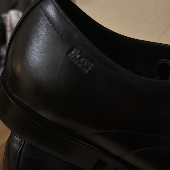 Hugo Boss Men\'s Blk Mitano Leather Derby 50190694 $ Sz  10 main image 4